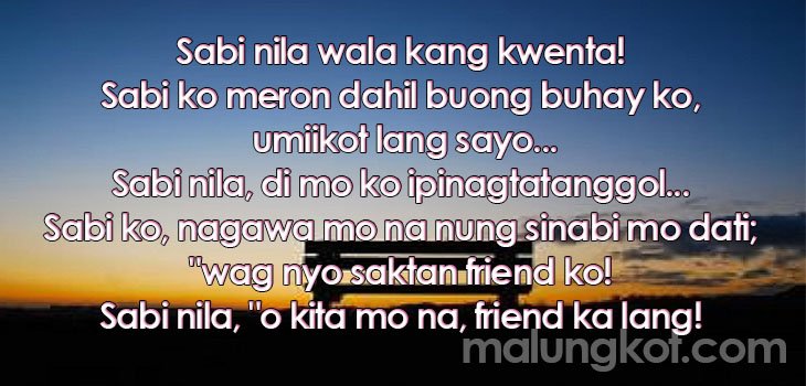 Kaibigan lang quotes