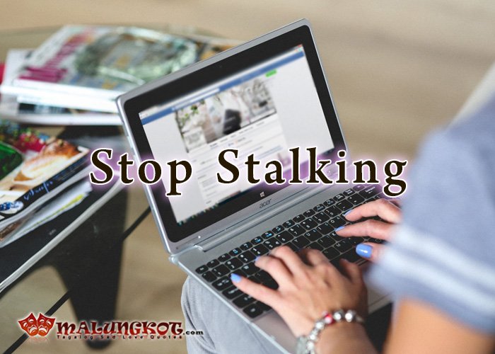 stop stalking