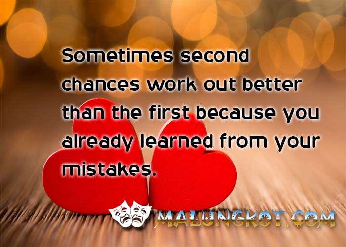Best Second Chances Quotes Love Quote Malungkot Com