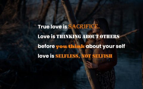 True love is sacrifice