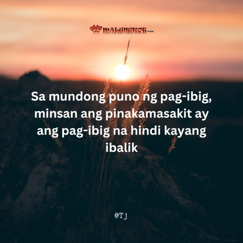 Sa mundong puno ng pag-ibig, minsan ang pinakamasakit ay ang pag-ibig na hindi kayang ibalik