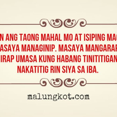 Tagalog/English Quotes for Brokenhearted