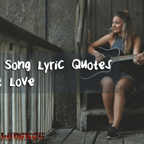 Best Song Lyric Quotes about Love