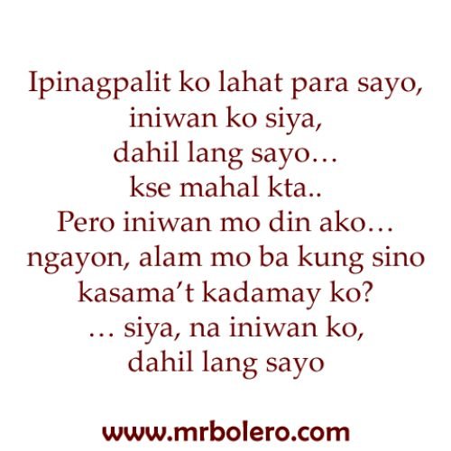 Ipinagpalit sad tagalog quotes