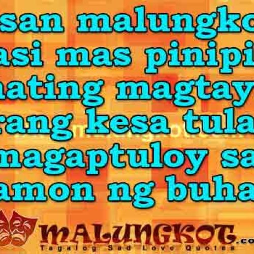 English Tagalog Malungkot Quotes