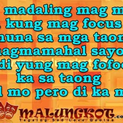 Tagalog Letting Go Quotes