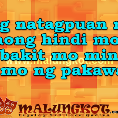 English – Tagalog Love Quotes