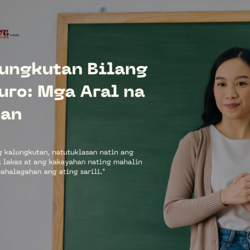 Isang babaeng guro na naglalarawan ng tema ng kalungkutan bilang isang makapangyarihang guro na nagtuturo ng mahahalagang aral sa buhay.  