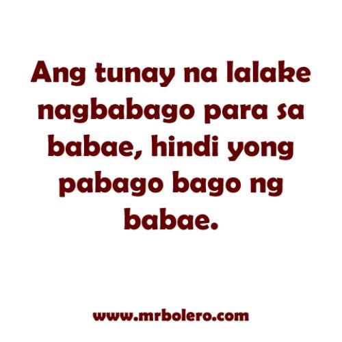 Tunay na lalaki quotes