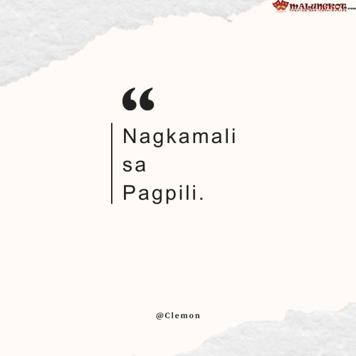 Nagkamali sa Pagpili.