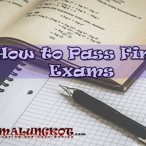 How to Pass Final Exams